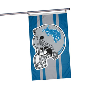 Detroit Lions NFL Helmet Horizontal Flag