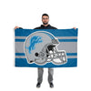 Detroit Lions NFL Helmet Horizontal Flag