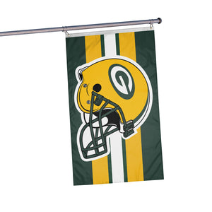 Green Bay Packers NFL Helmet Horizontal Flag