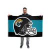 Jacksonville Jaguars NFL Helmet Horizontal Flag