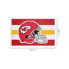 Kansas City Chiefs NFL Helmet Horizontal Flag