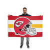 Kansas City Chiefs NFL Helmet Horizontal Flag