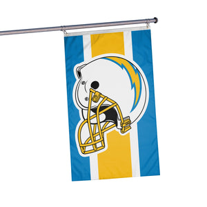 Los Angeles Chargers NFL Helmet Horizontal Flag