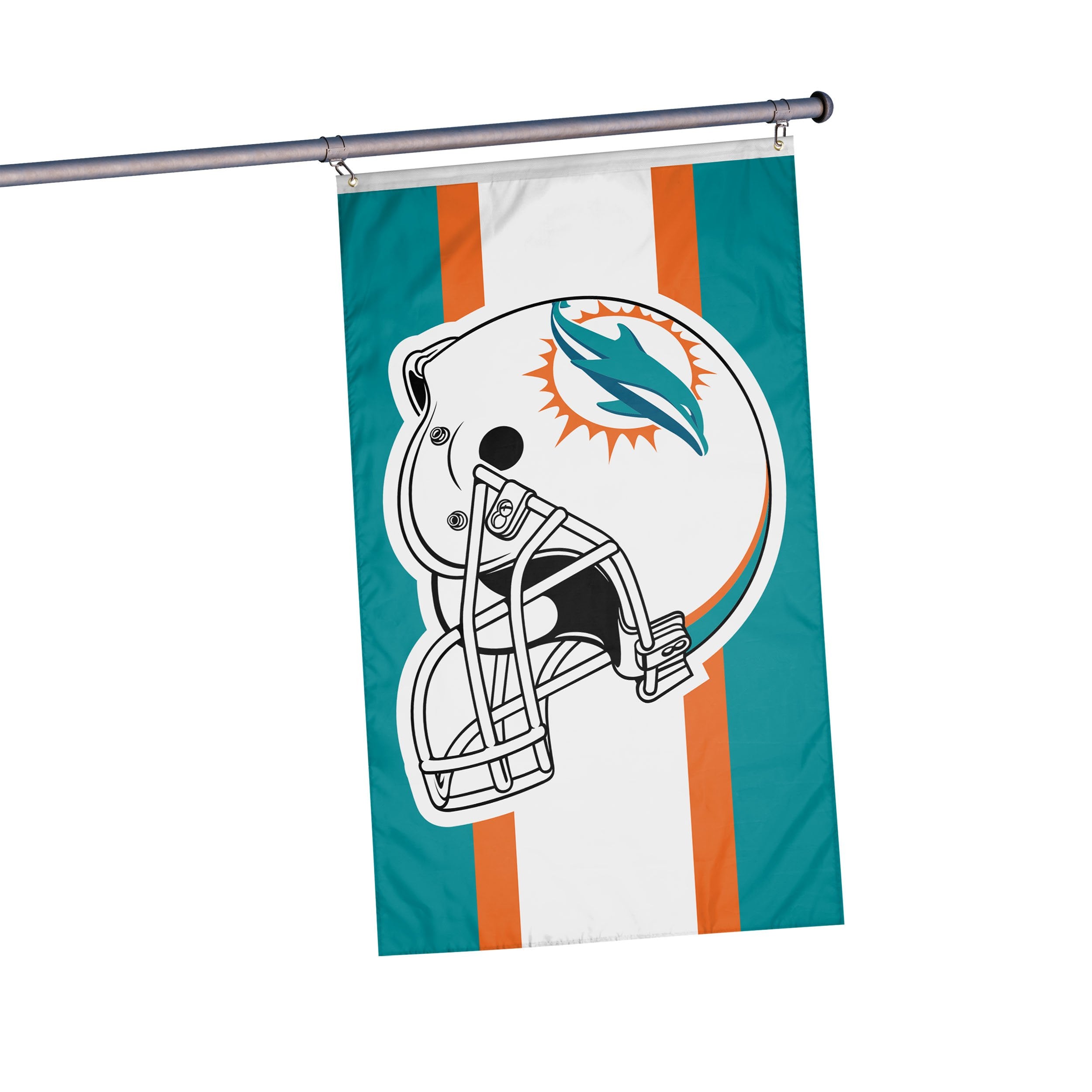 Miami Dolphins New Helmet Flag and Miami Dolphins New Helmet Flags