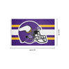 Minnesota Vikings NFL Helmet Horizontal Flag
