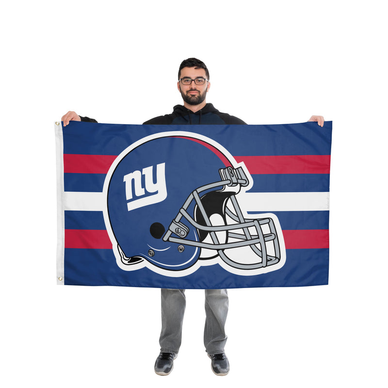 New York Giants NFL Helmet Horizontal Flag