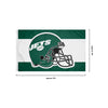 New York Jets NFL Helmet Horizontal Flag