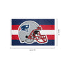 New England Patriots NFL Helmet Horizontal Flag