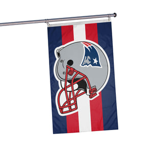 New England Patriots NFL Helmet Horizontal Flag