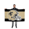 New Orleans Saints NFL Helmet Horizontal Flag