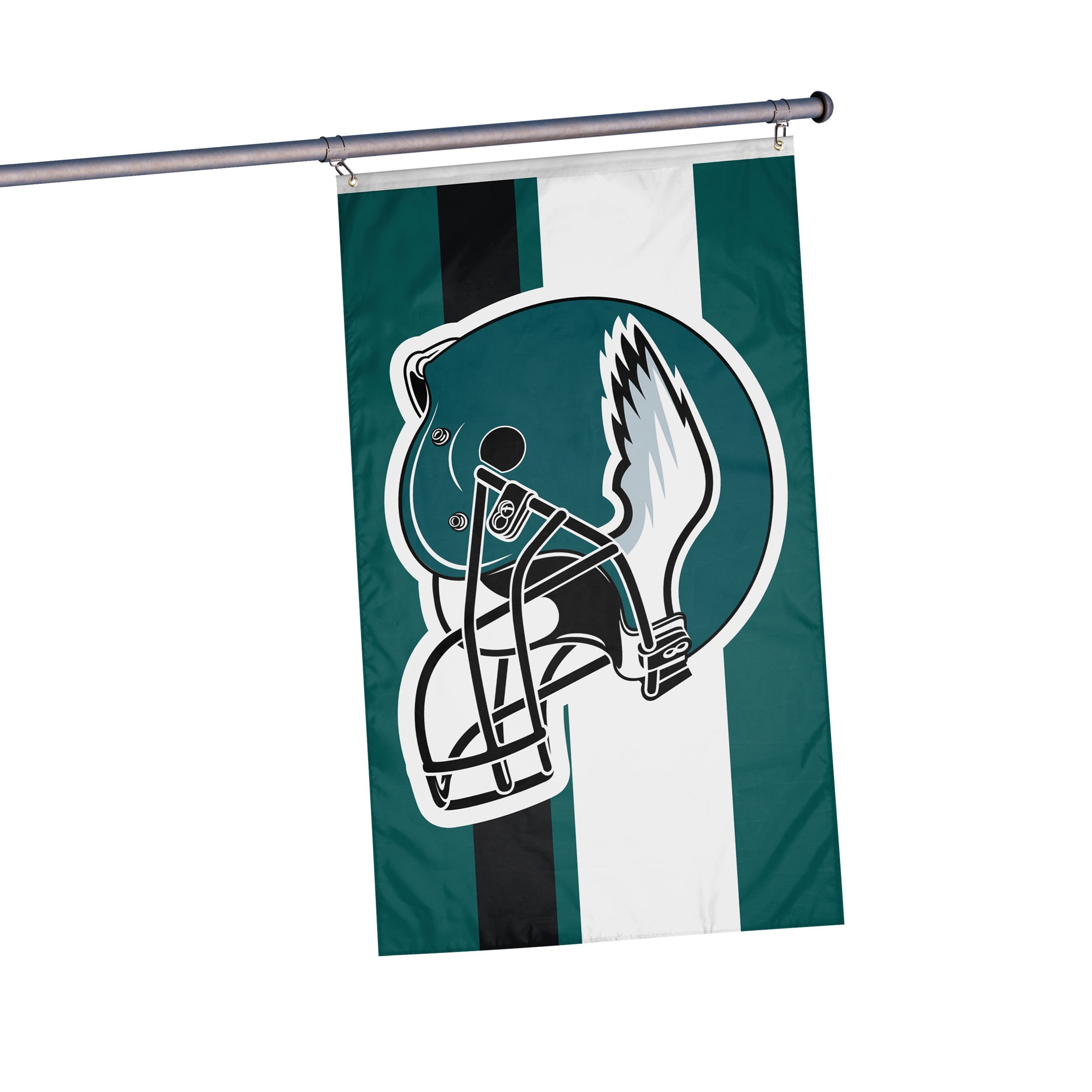 Philadelphia Eagles NFL Helmet Vertical Flag