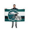 Philadelphia Eagles NFL Helmet Horizontal Flag
