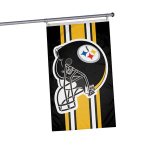 Pittsburgh Steelers NFL Helmet Horizontal Flag