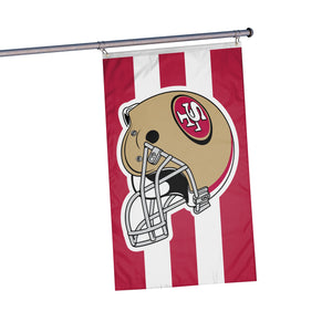 San Francisco 49ers NFL Helmet Horizontal Flag