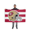 San Francisco 49ers NFL Helmet Horizontal Flag