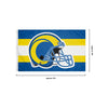 Los Angeles Rams NFL Helmet Horizontal Flag