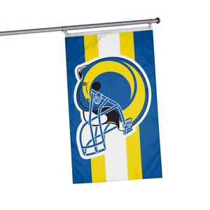Los Angeles Rams NFL Helmet Horizontal Flag