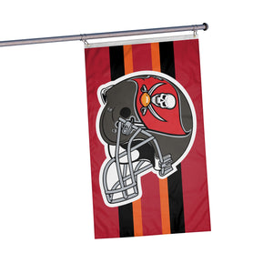Tampa Bay Buccaneers NFL Helmet Horizontal Flag