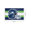 Seattle Seahawks NFL Helmet Horizontal Flag