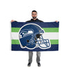 Seattle Seahawks NFL Helmet Horizontal Flag