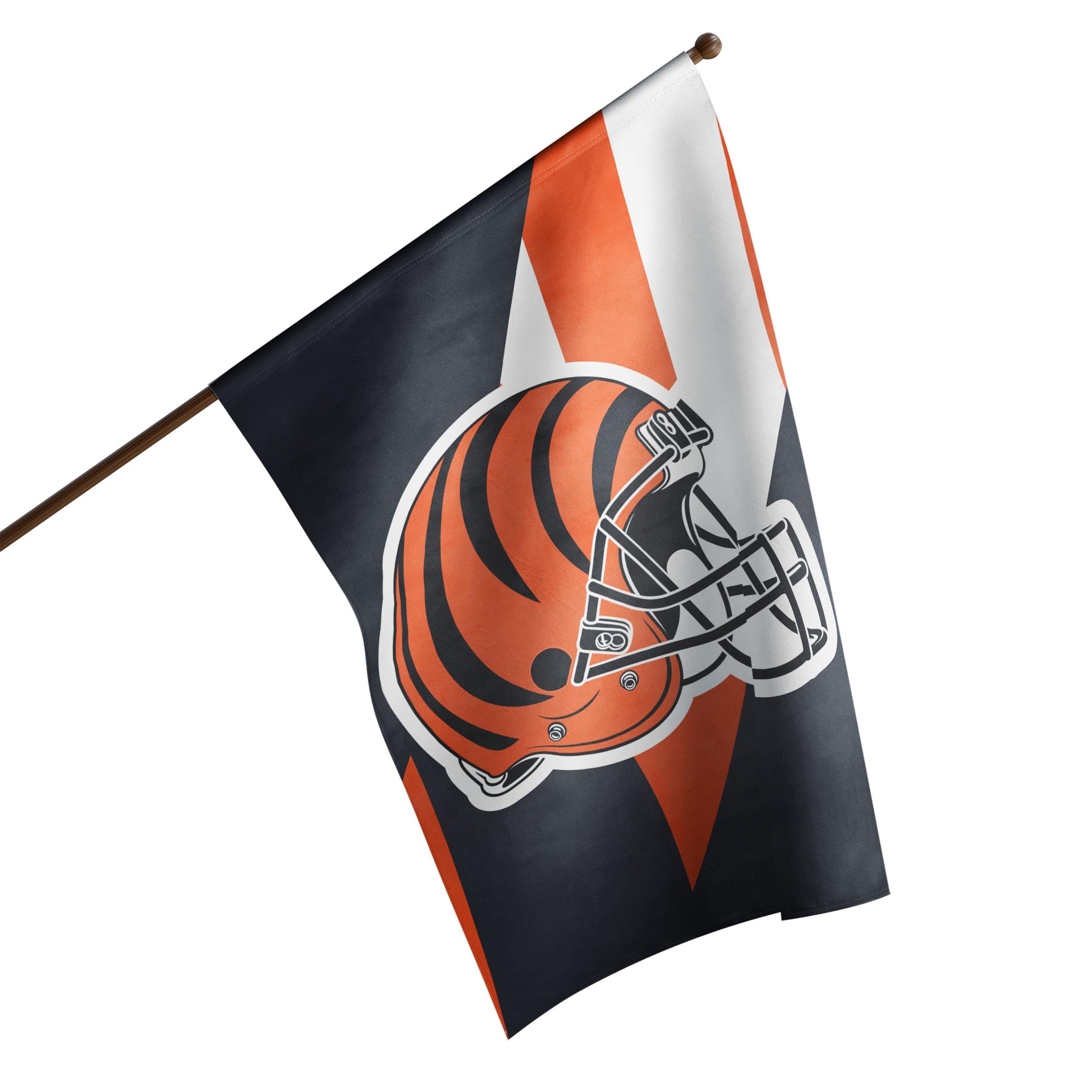 FOCO Cincinnati Bengals NFL Helmet Vertical Flag