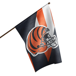Cincinnati Bengals NFL Helmet Vertical Flag