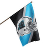 Carolina Panthers NFL Helmet Vertical Flag