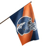 Denver Broncos NFL Helmet Vertical Flag