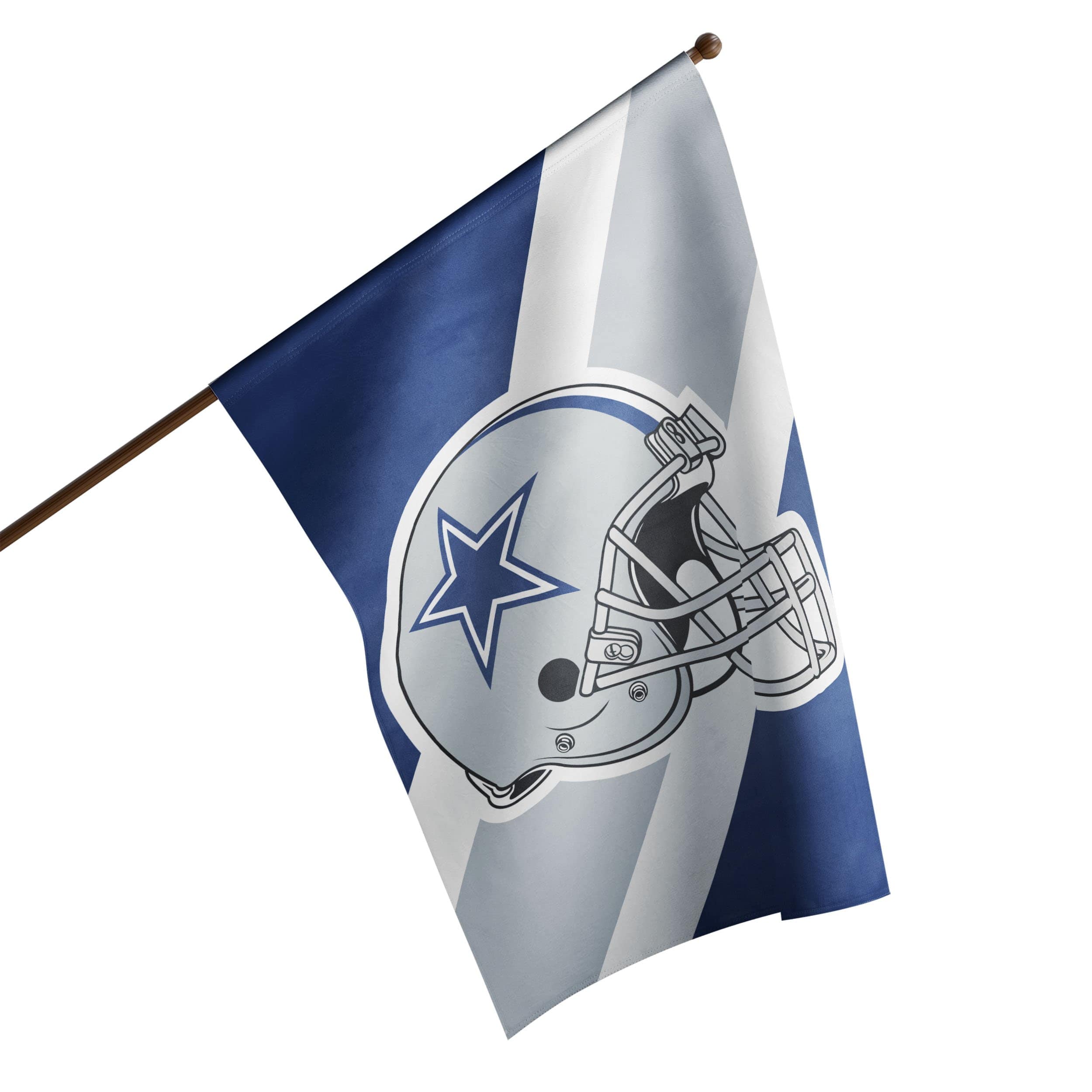 Dallas Cowboys NFL Helmet Logo Flag Banner - Dragon Sports