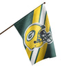 Green Bay Packers NFL Helmet Vertical Flag