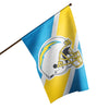 Los Angeles Chargers NFL Helmet Vertical Flag