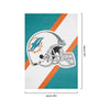 Miami Dolphins NFL Helmet Vertical Flag