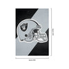 Las Vegas Raiders NFL Helmet Vertical Flag