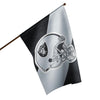 Las Vegas Raiders NFL Helmet Vertical Flag