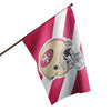 San Francisco 49ers NFL Helmet Vertical Flag