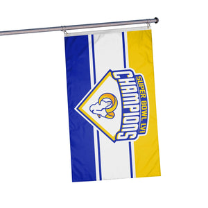 Los Angeles Rams NFL Super Bowl LVI Champions Horizontal Flag
