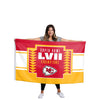 Kansas City Chiefs NFL Super Bowl LVII Champions Horizontal Flag