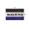 Baltimore Ravens NFL Horizontal Flag