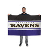 Baltimore Ravens NFL Horizontal Flag