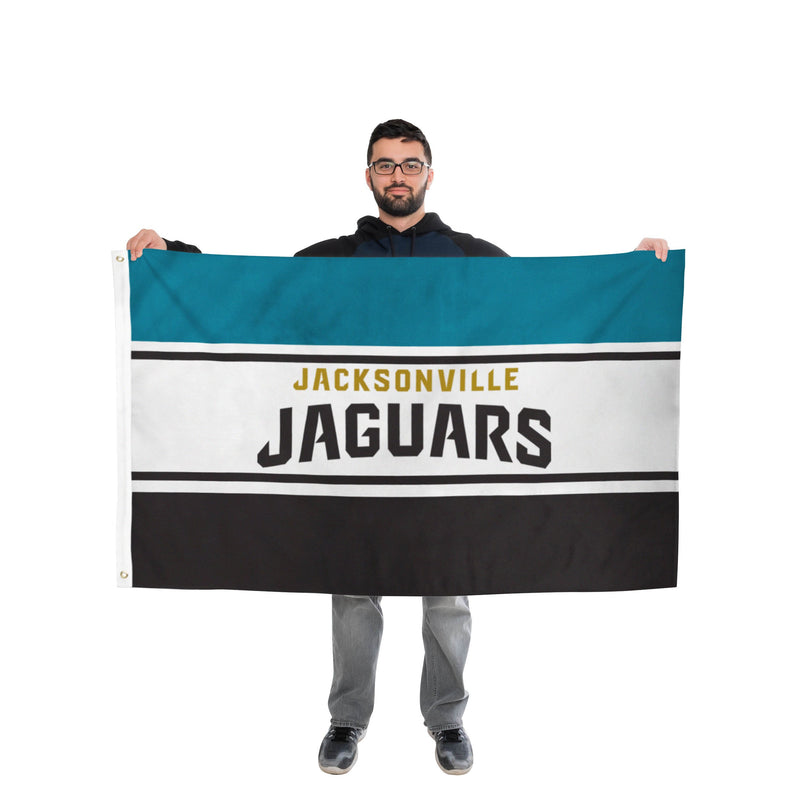 Jacksonville Jaguars NFL Logo Flag - Teal