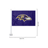 Baltimore Ravens NFL 2 Pack Solid Car Flag