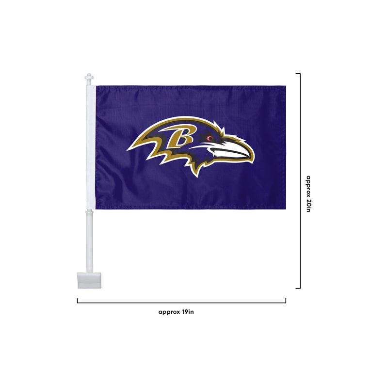 12x12 Baltimore Ravens Football Shaped Car Flag | Flags A' Flying