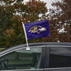 Baltimore Ravens NFL 2 Pack Solid Car Flag