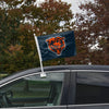 Chicago Bears NFL 2 Pack Solid Car Flag