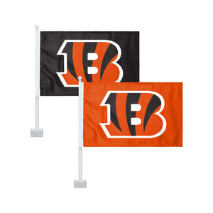 Cincinnati Bengals NFL 2 Pack Solid Car Flag