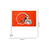 Cleveland Browns NFL 2 Pack Solid Car Flag