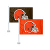 Cleveland Browns NFL 2 Pack Solid Car Flag