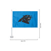 Carolina Panthers NFL 2 Pack Solid Car Flag