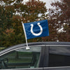 Indianapolis Colts NFL 2 Pack Solid Car Flag