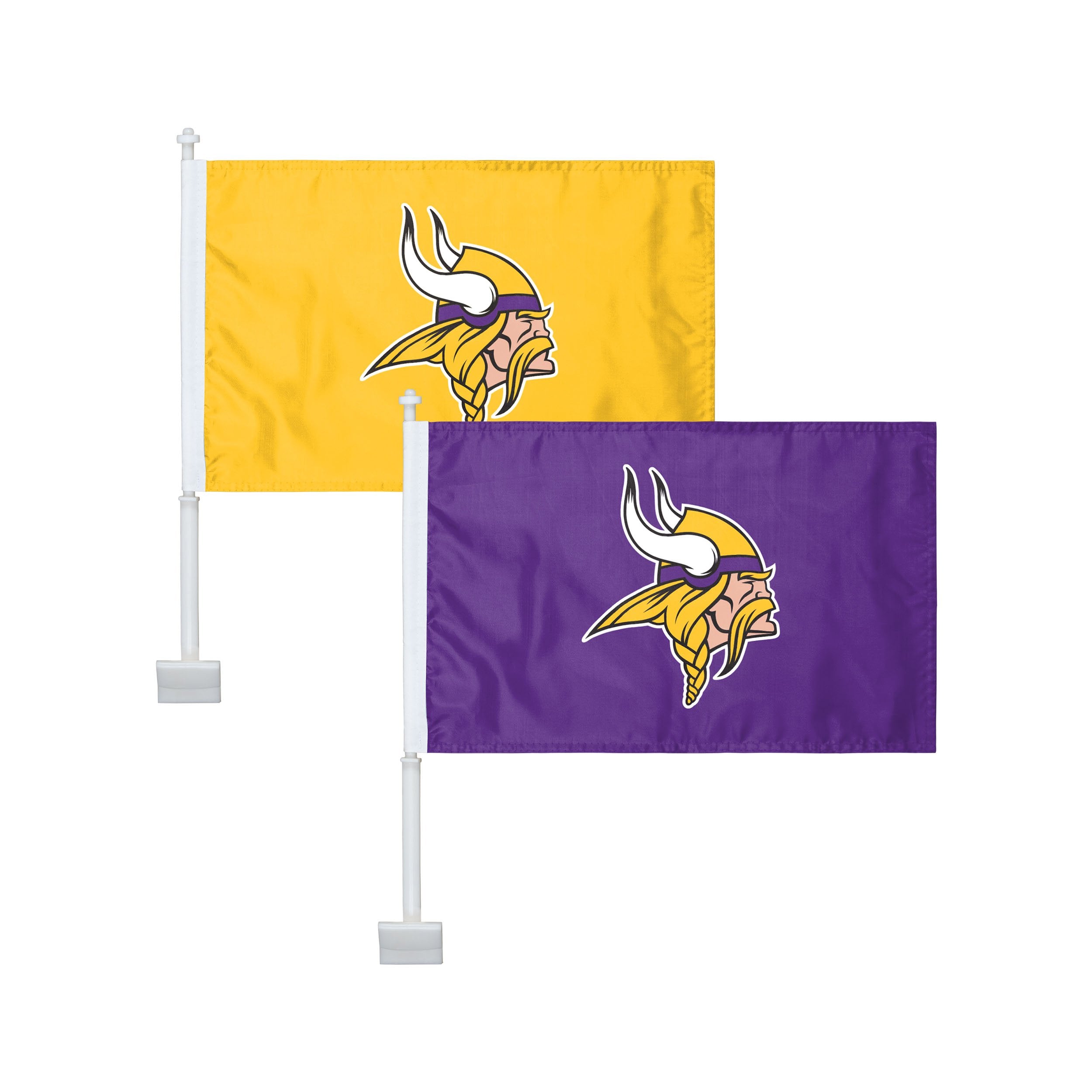 FOCO NFL 2 Pack Solid Car Flag